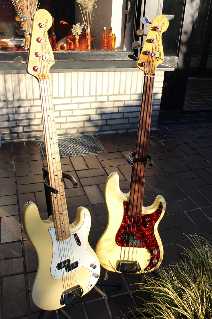 Bass Professor 5/2016, Ausgabe 87. BassMuseum: Fender Precision Bässe 1972 Olympic White Fretless und Bird´s Eye Maple Neck fretted Bass Professor 5/2016, Ausgabe 87. BassMuseum: Fender Precision Bässe 1972 Olympic White Fretless und Bird´s Eye Maple Neck fretted