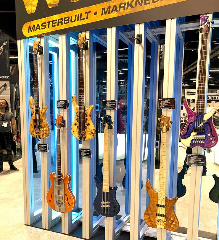 WARWICK NAMM 2018, AGUILAR, ASHDOWN, FENDER RUMBLE, FENDER, IBANEZ, KEN SMITH, STONEFIELD, MARCO BASS, MARLEAUX, NIK HUBER, SPECTOR, MARKBASS, MUSIC MAN, TECH 21, WARWICK